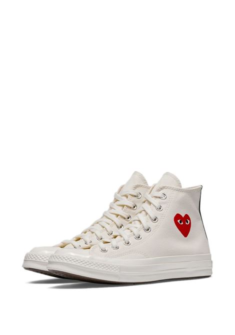 sneakers chuck 70 small heart hi unisex bianche COMME DES GARÇONS PLAY X CONVERSE | AZ-K129-0012